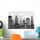 Cityscape (black & white) Wall Mural