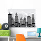 Cityscape (black & white) Wall Mural