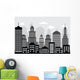 Cityscape (black & white) Wall Mural