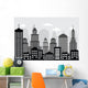 Cityscape (black & white) Wall Mural