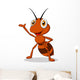 Cute ant cartoon waving Wall Decal