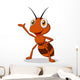 Cute ant cartoon waving Wall Decal