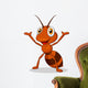 Cute ant cartoon waving Wall Decal