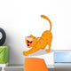 Cute Cat Streching Wall Decal