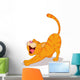 Cute Cat Streching Wall Decal