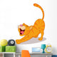 Cute Cat Streching Wall Decal