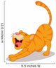 Cute Cat Streching Wall Decal