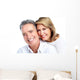 Happy senior couple. Wall Decal
