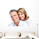 Happy senior couple. Wall Decal