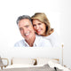 Happy senior couple. Wall Decal