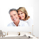 Happy senior couple. Wall Decal