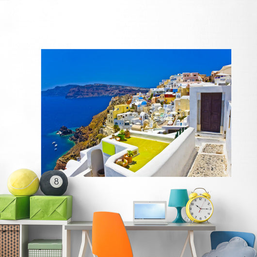 Oia Santorini island Wall Mural