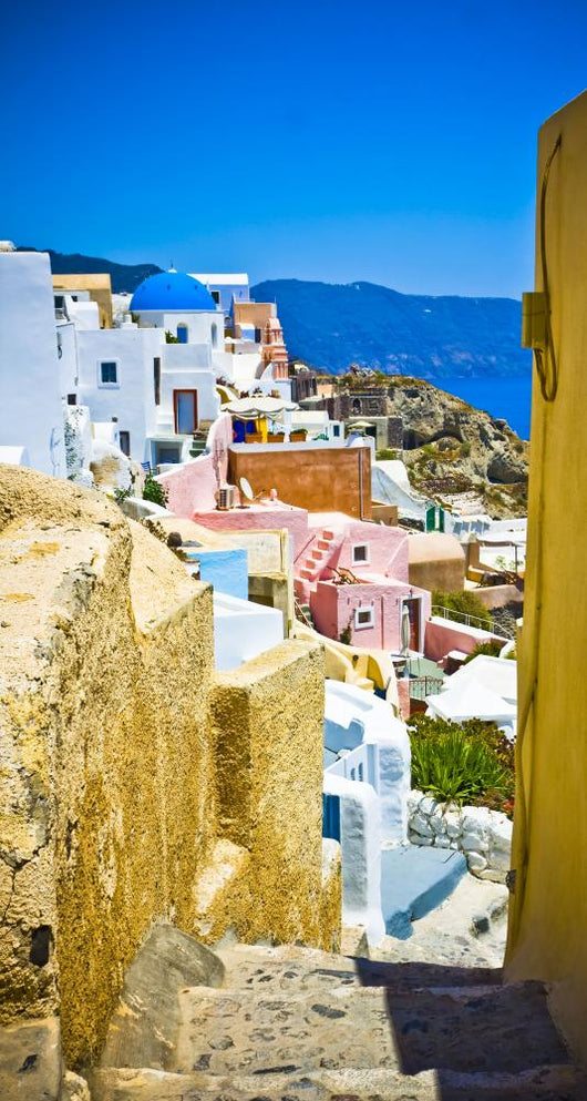 Village Oia Santorini Island Wall Mural
