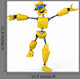 Yellow Robot Is Happy