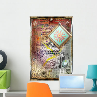 Magic Flightseries Wall Mural shown on a wall