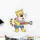 Cartoon Tiger Playing Guitar