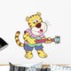 Cartoon Tiger Playing Guitar