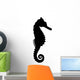 Black Silhouette Sea Horse Wall Decal