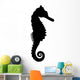 Black Silhouette Sea Horse Wall Decal