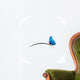 Petit papillon bleu Wall Decal