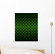 green Art Nouveau pattern dark background vector Wall Mural