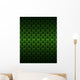 green Art Nouveau pattern dark background vector Wall Mural