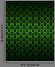 green Art Nouveau pattern dark background vector Wall Mural