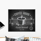 Coffee House card - Chalkboard. Vector illustration. Wall Mural