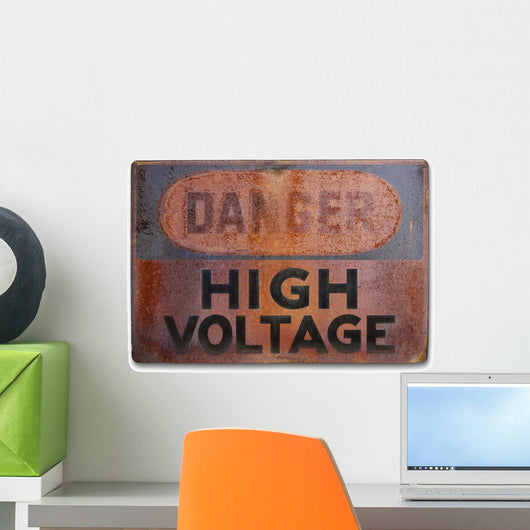 Danger - high voltage Wall Mural