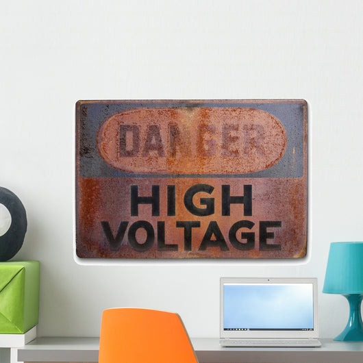 Danger - high voltage Wall Mural
