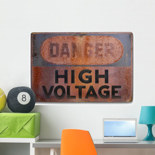 Danger - high voltage Wall Mural