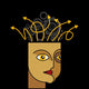 Thoughts and options - vector illustration of head with arrows Wall Mural