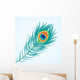 Vector Peacock Feather Wall Decal