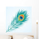 Vector Peacock Feather Wall Decal