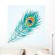 Vector Peacock Feather Wall Decal