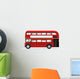 Red Double Decker Bus Side Wall Decal