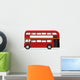 Red Double Decker Bus Side Wall Decal