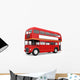 Red Double Decker Bus Wall Decal