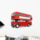 Red Double Decker Bus Wall Decal