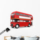 Red Double Decker Bus Wall Decal