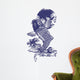 Blue Japanese Koi Wall Decal