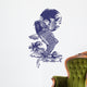 Blue Japanese Koi Wall Decal