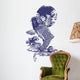 Blue Japanese Koi Wall Decal