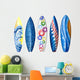 Blue Surfboard Wall Decal