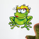 girl happy frog Wall Decal