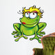 girl happy frog Wall Decal