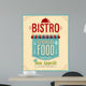 Vintage Bistro Poster Vector