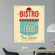 Vintage Bistro Poster Vector