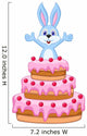 Rabbit inside the Cake - Birthday Card Wall Decal