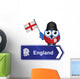 Comical England Sign Wall Decal